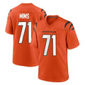 Seanshop C.Bengals #71 Amarius Mims Player Orange Home Game Stitched Jerseys