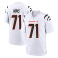 Seanshop C.Bengals #71 Amarius Mims Player White Home Game Stitched Jerseys
