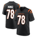 Seanshop C.Bengals #78 Anthony Munoz Player Black Home Game Stitched Jerseys