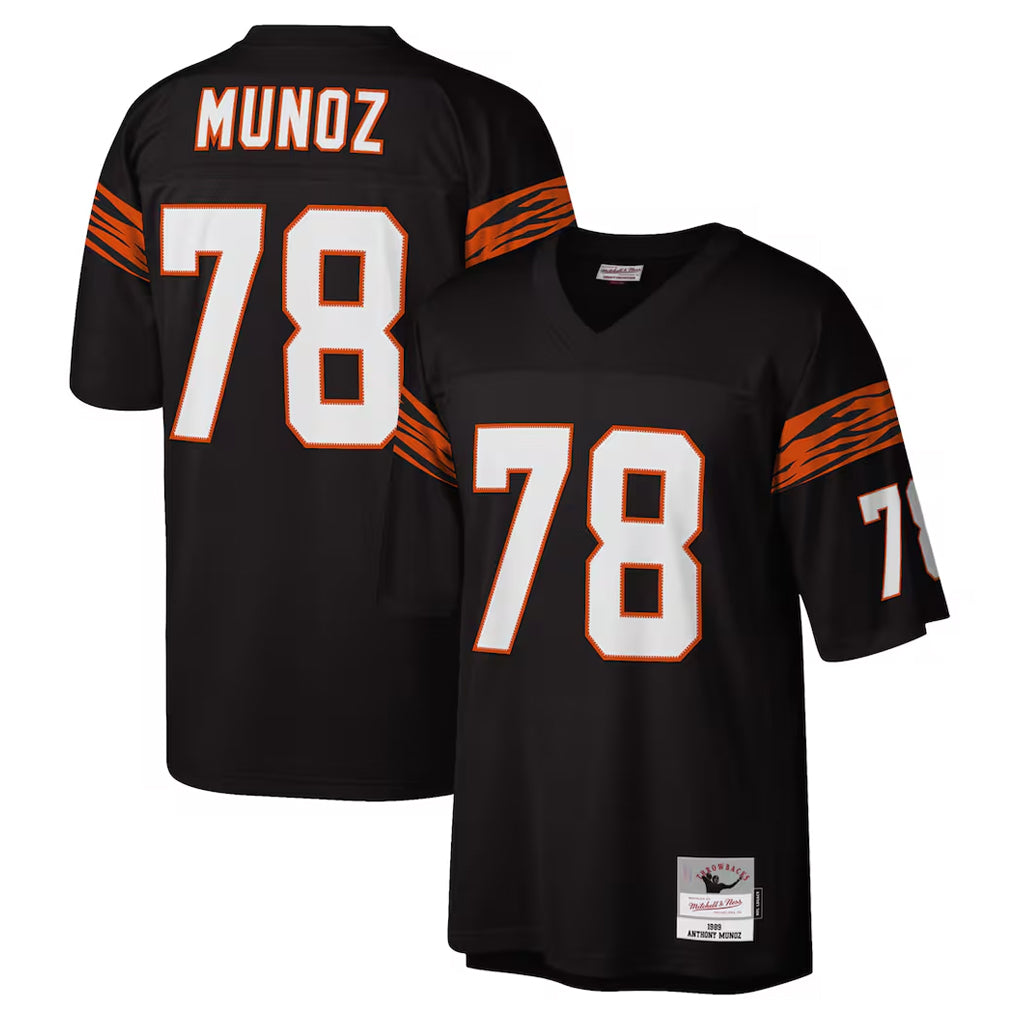 Seanshop C.Bengals #78 Anthony Mu?oz Player Black Mitchell & Ness Legacy Replica Stitched Jerseys