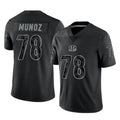 Seanshop C.Bengals #78 Anthony Munoz Player Black Reflective Limited Game Stitched Jerseys