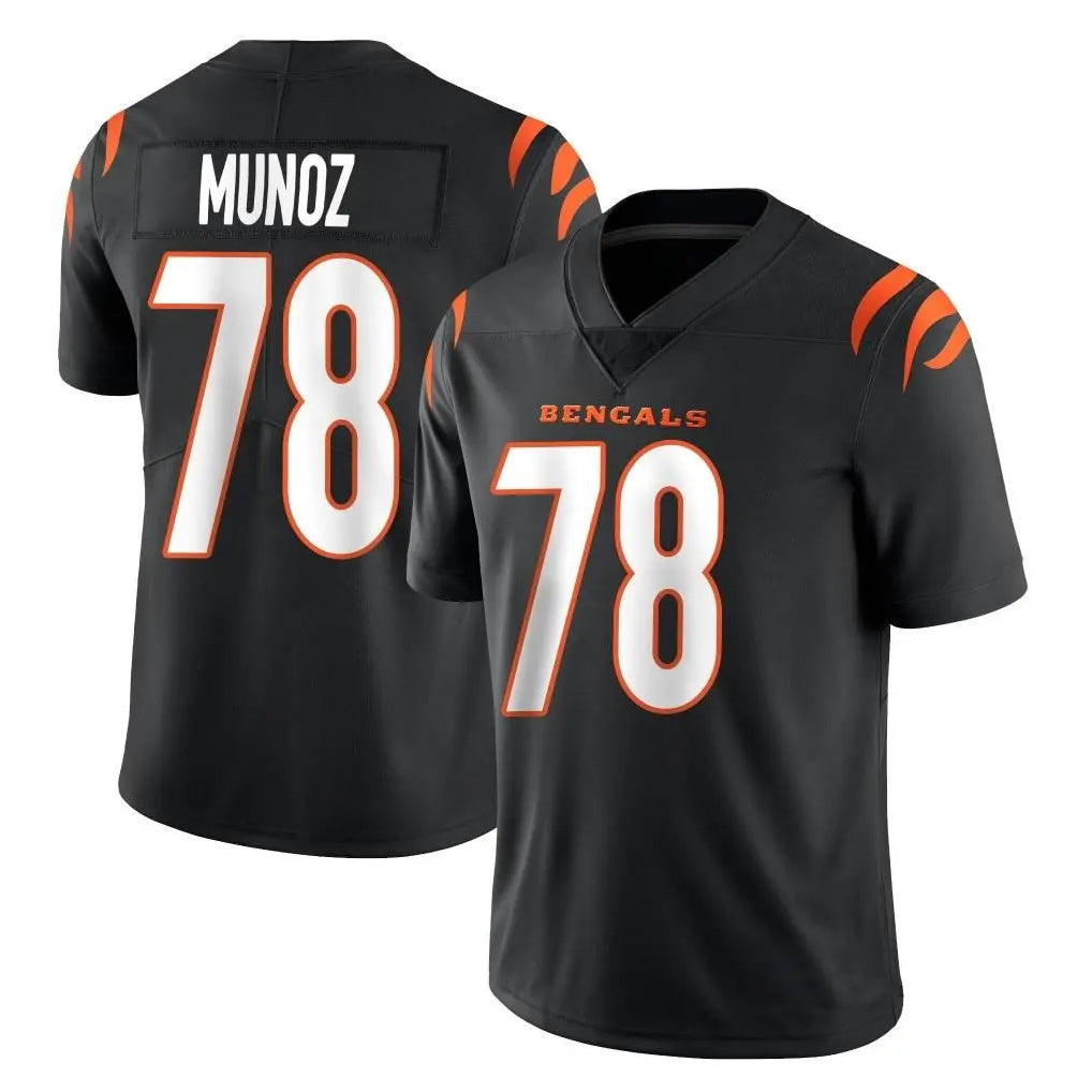 Seanshop C.Bengals #78 Anthony Munoz Player Black Vapor Untouchable Limited Home Game Stitched Jerseys