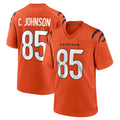 Seanshop C.Bengals #85 Chad Johnson Player Orange Home Game Stitched Jerseys