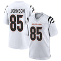 Seanshop C.Bengals #85 Chad Johnson Player White Home Game Stitched Jerseys