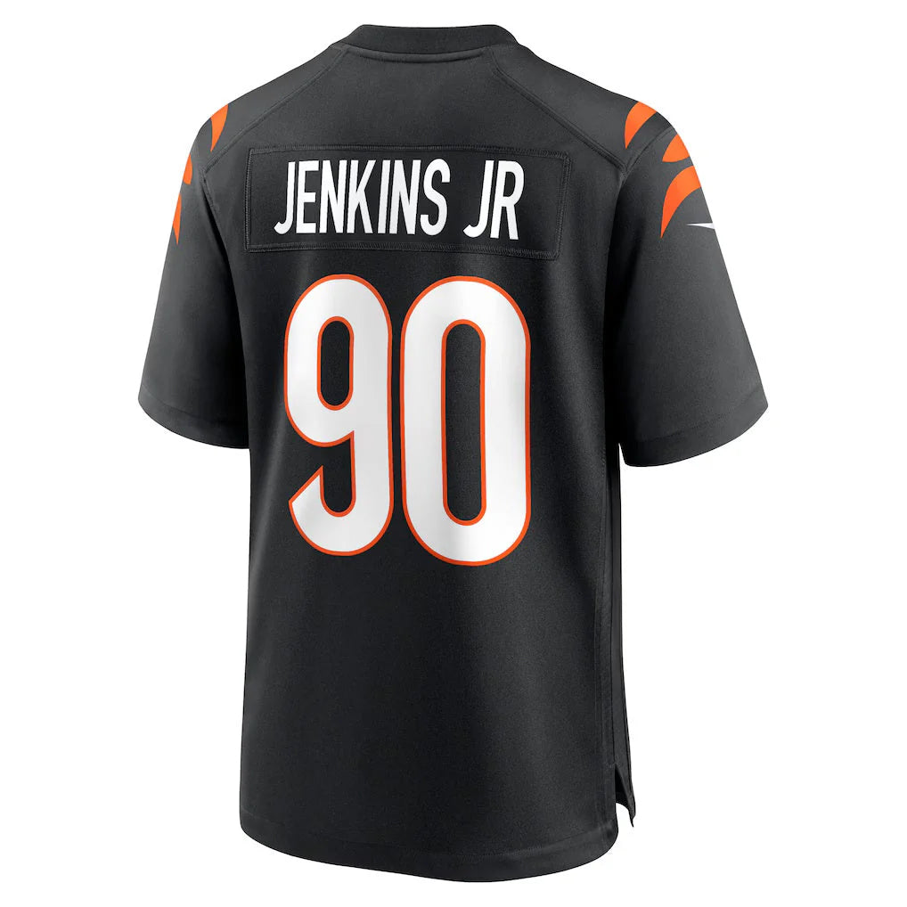 Seanshop C.Bengals #90 Kris Jenkins Jr Player Black Home Game Stitched Jerseys