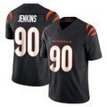 Seanshop C.Bengals #90 Kris Jenkins Jr Player Black Vapor F.U.S.E. Limited Home Game Stitched Jerseys