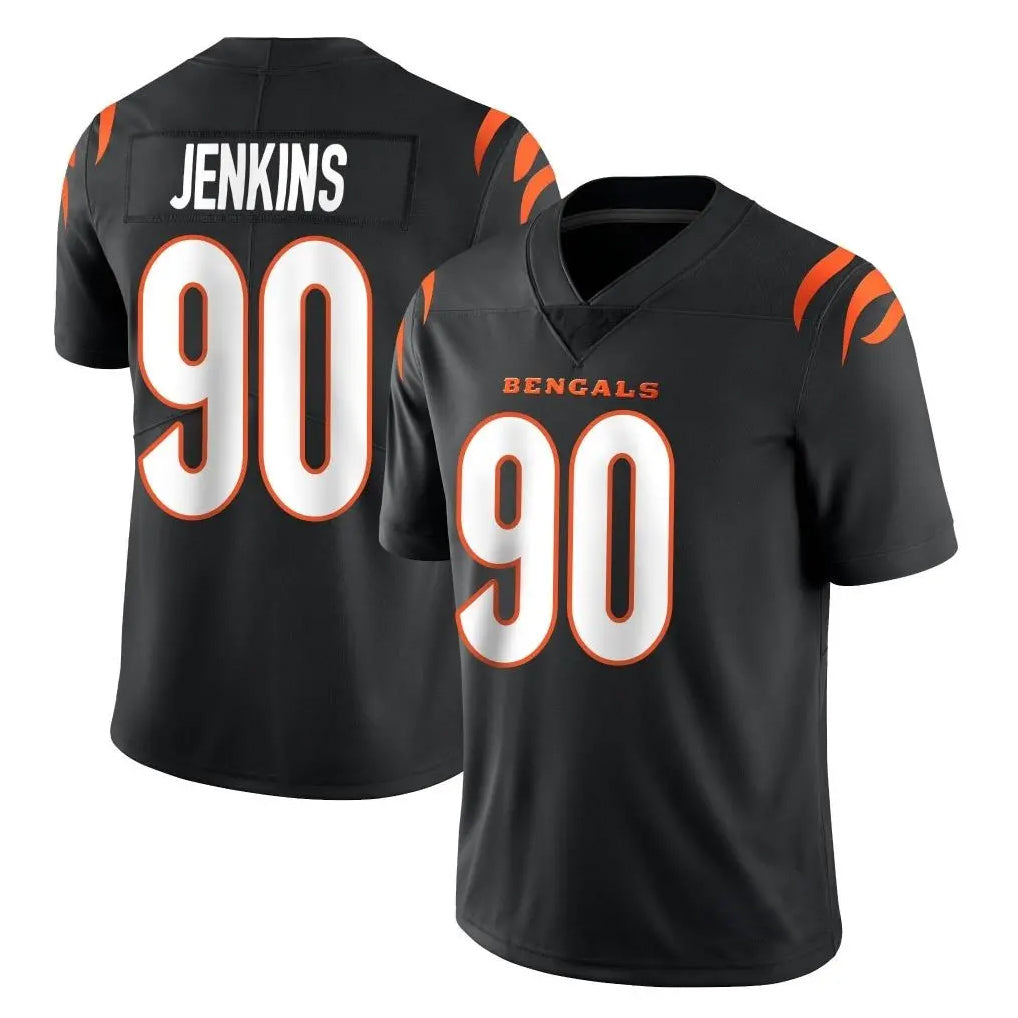 Seanshop C.Bengals #90 Kris Jenkins Jr Player Black Vapor Untouchable Limited Home Game Stitched Jerseys