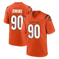 Seanshop C.Bengals #90 Kris Jenkins Jr Player Orange Home Game Stitched Jerseys