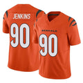 Seanshop C.Bengals #90 Kris Jenkins Jr Player Orange Vapor F.U.S.E. Limited Home Game Stitched Jerseys