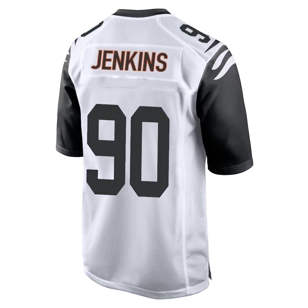 Seanshop C.Bengals #90 Kris Jenkins Jr Player White Alternate Home Game Stitched Jerseys
