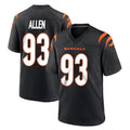 Seanshop C.Bengals #93 Jonathan Allen Player Black Home Game Stitched Jerseys