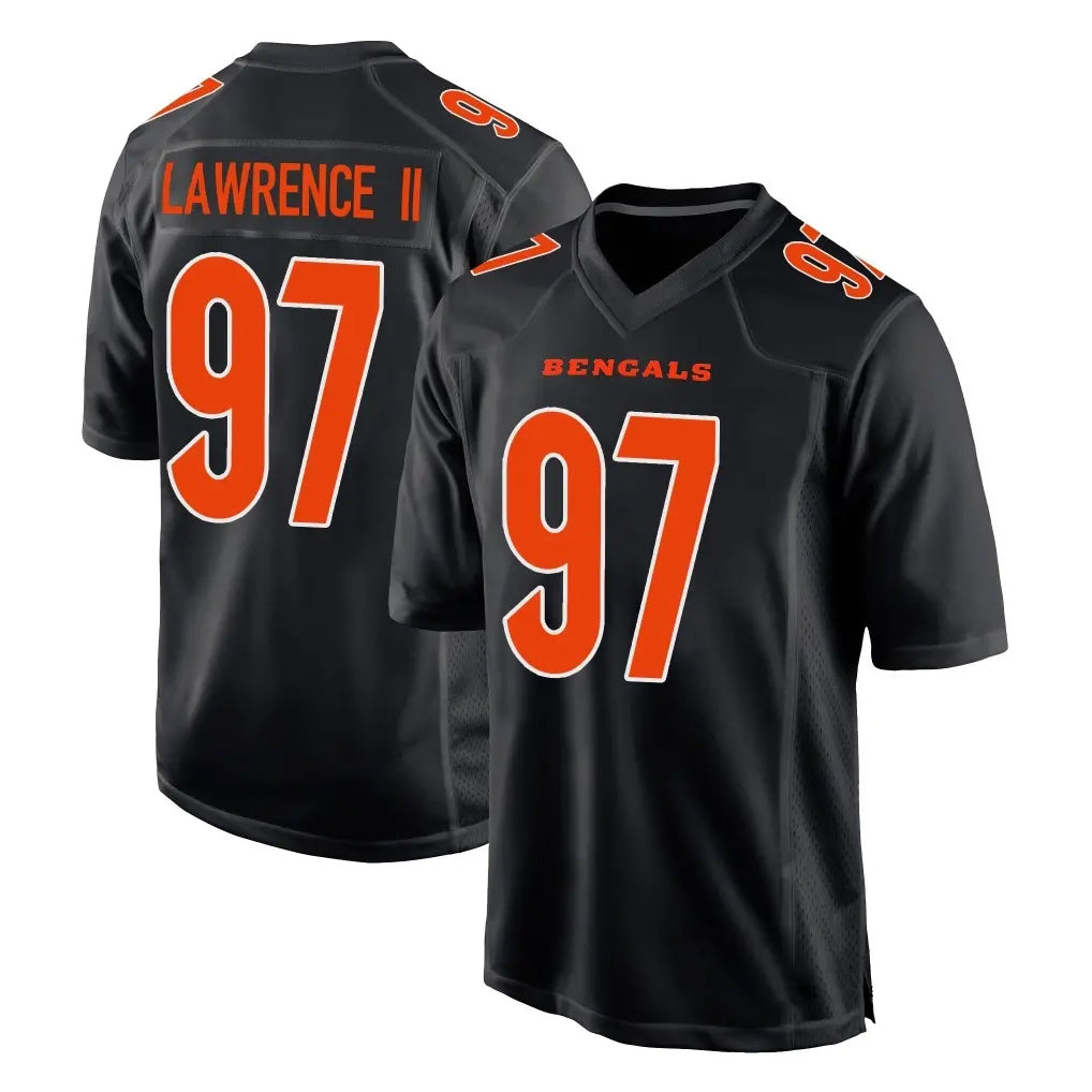 Seanshop C.Bengals #97 Dexter Lawrence II Player Black Fashion Game Stitched Jerseys