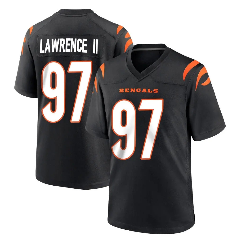Seanshop C.Bengals #97 Dexter Lawrence II Player Black Home Game Stitched Jerseys