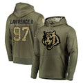 Seanshop C.Bengals #97 Dexter Lawrence II Player Olive Salute to Service Pullover Hoodies Home Game Stitched Jerseys