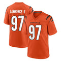 Seanshop C.Bengals #97 Dexter Lawrence II Player Orange Home Game Stitched Jerseys