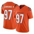 Seanshop C.Bengals #97 Dexter Lawrence II Player Orange Vapor F.U.S.E. Limited Home Game Stitched Jerseys