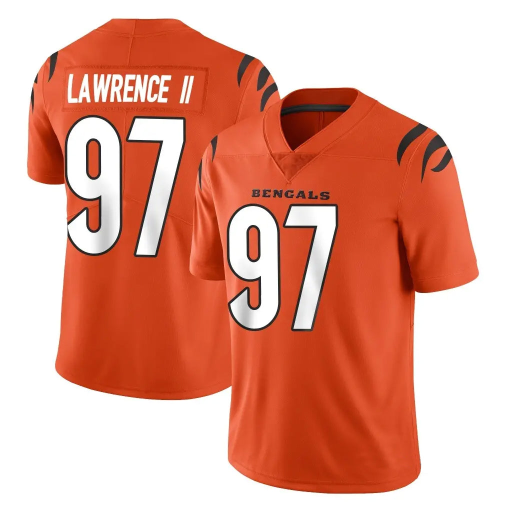 Seanshop C.Bengals #97 Dexter Lawrence II Player Orange Vapor Untouchable Limited Home Game Stitched Jerseys