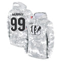 Seanshop C.Bengals #99 Myles Murphy Player Arctic Camo Salute to Service Pullover Hoodie Limited Stitched Jerseys