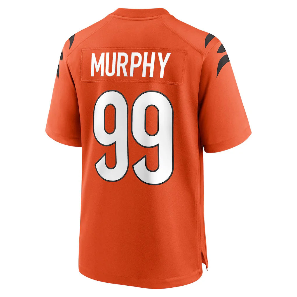 Seanshop C.Bengals #99 Myles Murphy Player Orange Home Game Stitched Jerseys