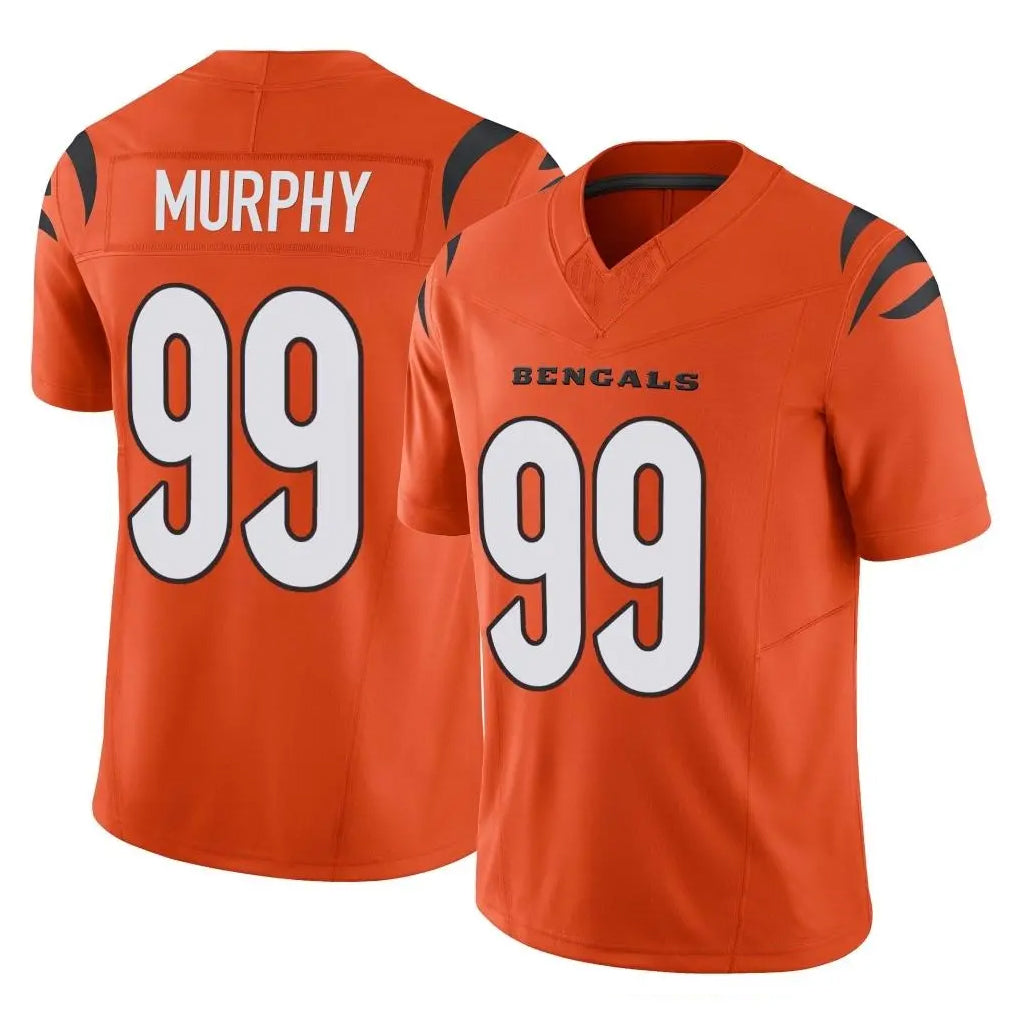 Seanshop C.Bengals #99 Myles Murphy Player Orange Vapor F.U.S.E. Limited Home Game Stitched Jerseys
