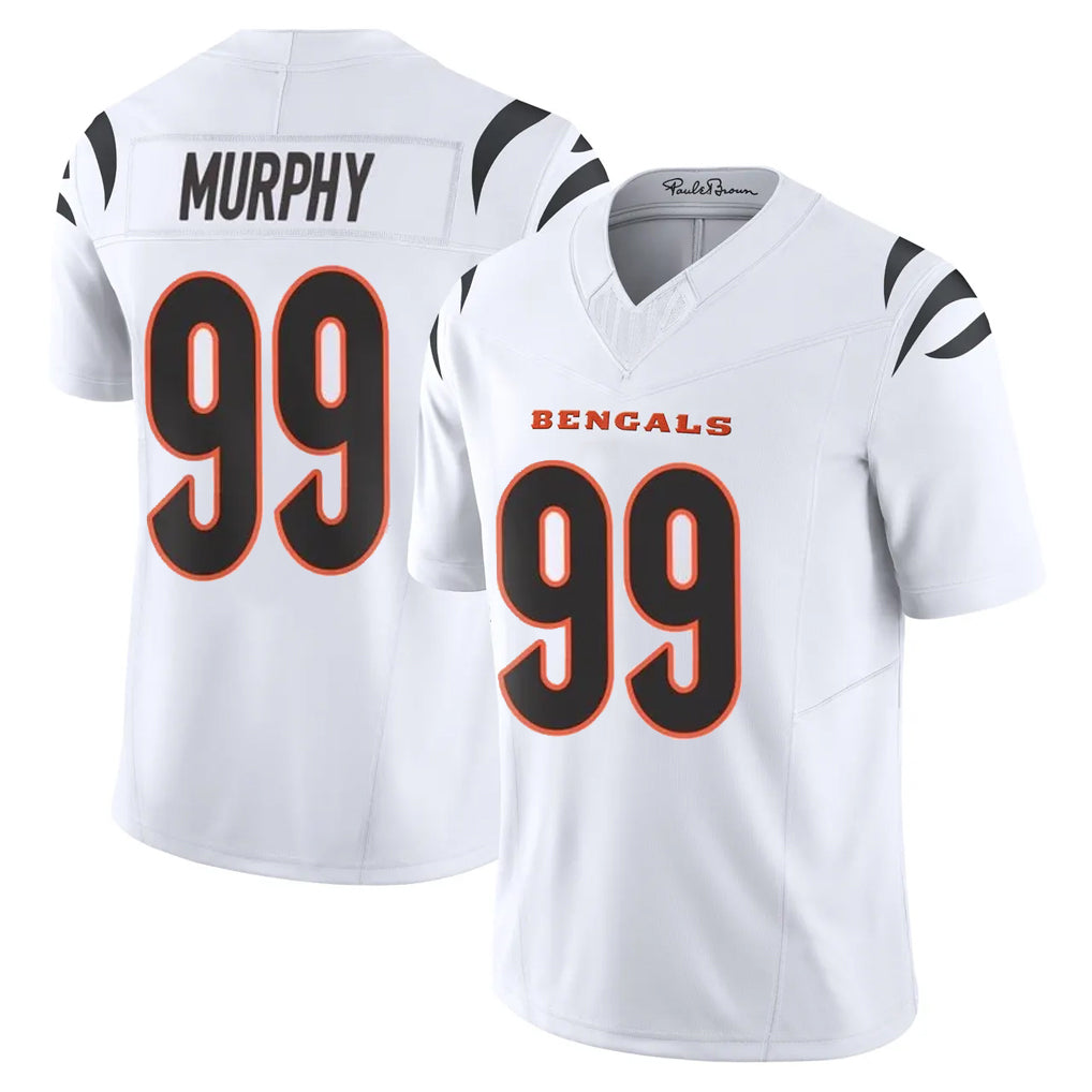 Seanshop C.Bengals #99 Myles Murphy Player White Vapor F.U.S.E. Limited Home Game Stitched Jerseys