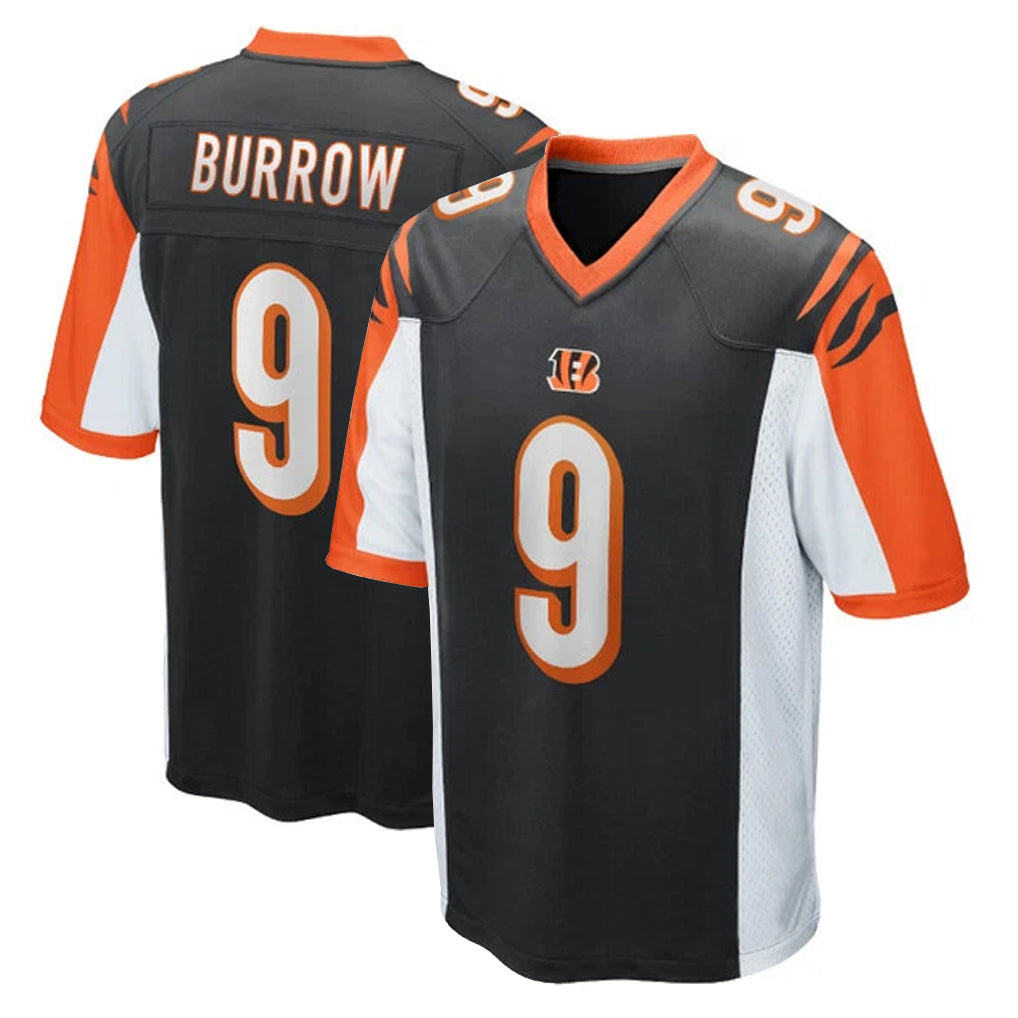 Seanshop C.Bengals #9 Joe Burrow Player Black Alternate Home Game Stitched Jerseys