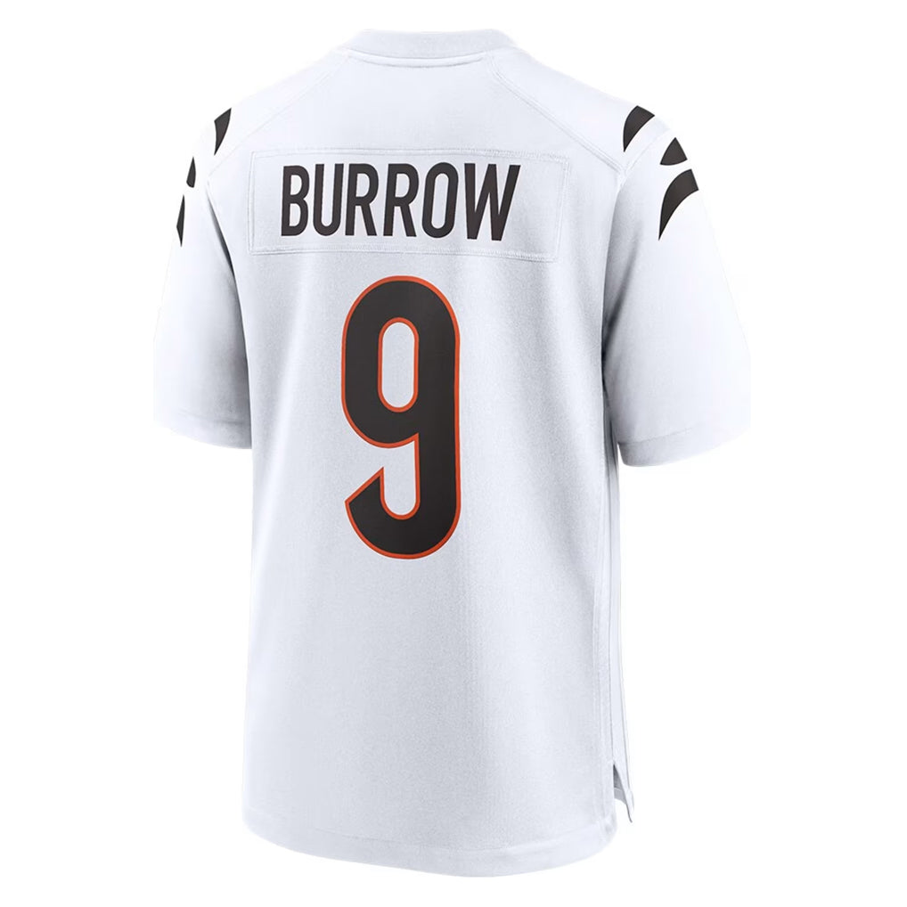 Seanshop C.Bengals #9 Joe Burrow Player White Home Game Stitched Jerseys