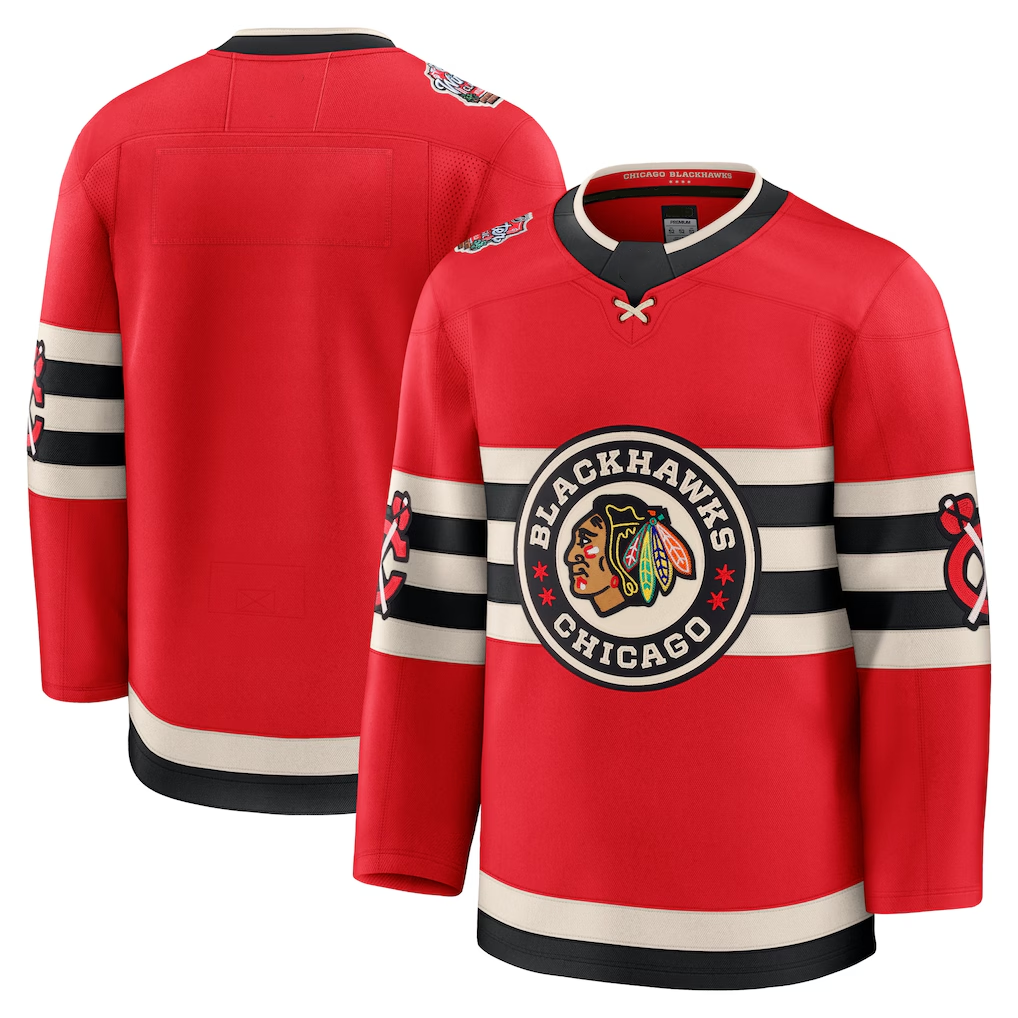 Seanshop C.Blackhawks Red 2025 Winter Classic Premium Jerseys