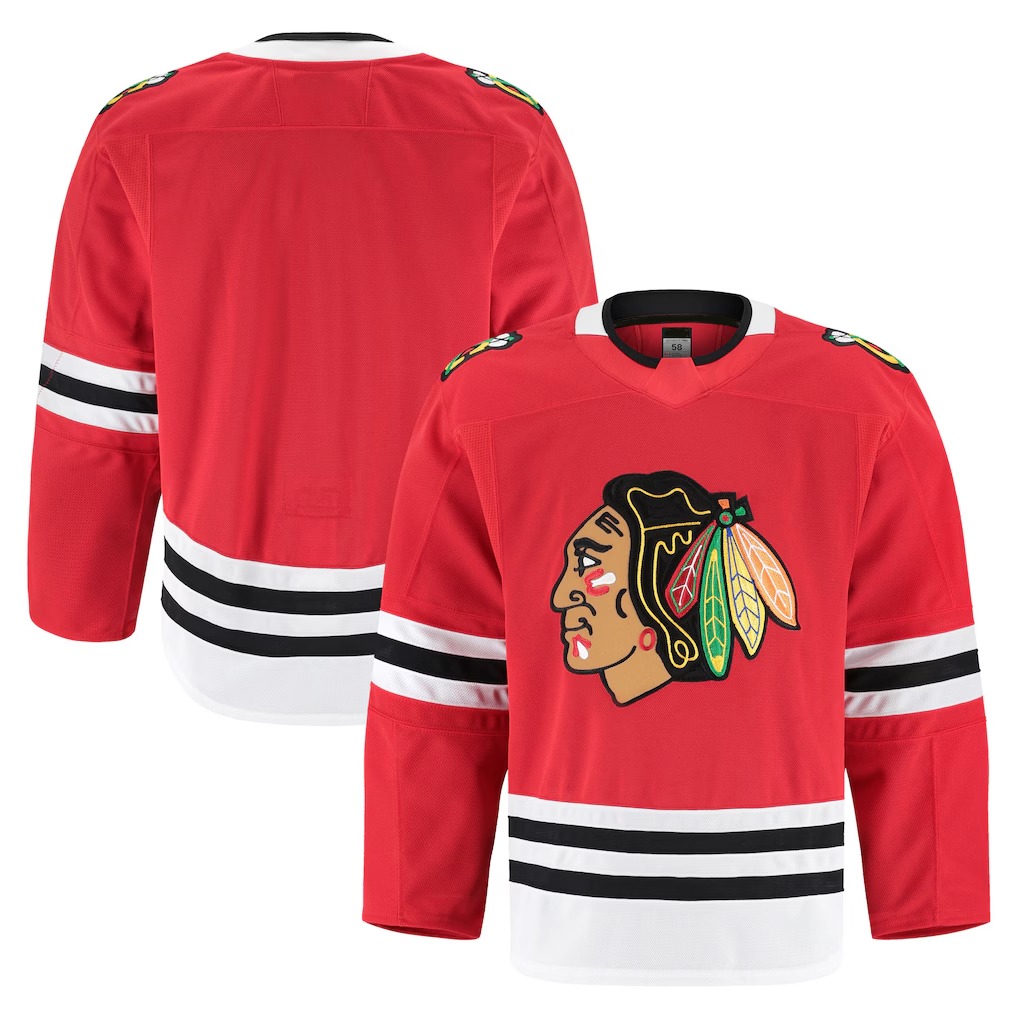 Seanshop C.Blackhawks Red Home Authentic Pro Jerseys