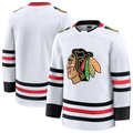 Seanshop C.Blackhawks White Away Premium Jerseys