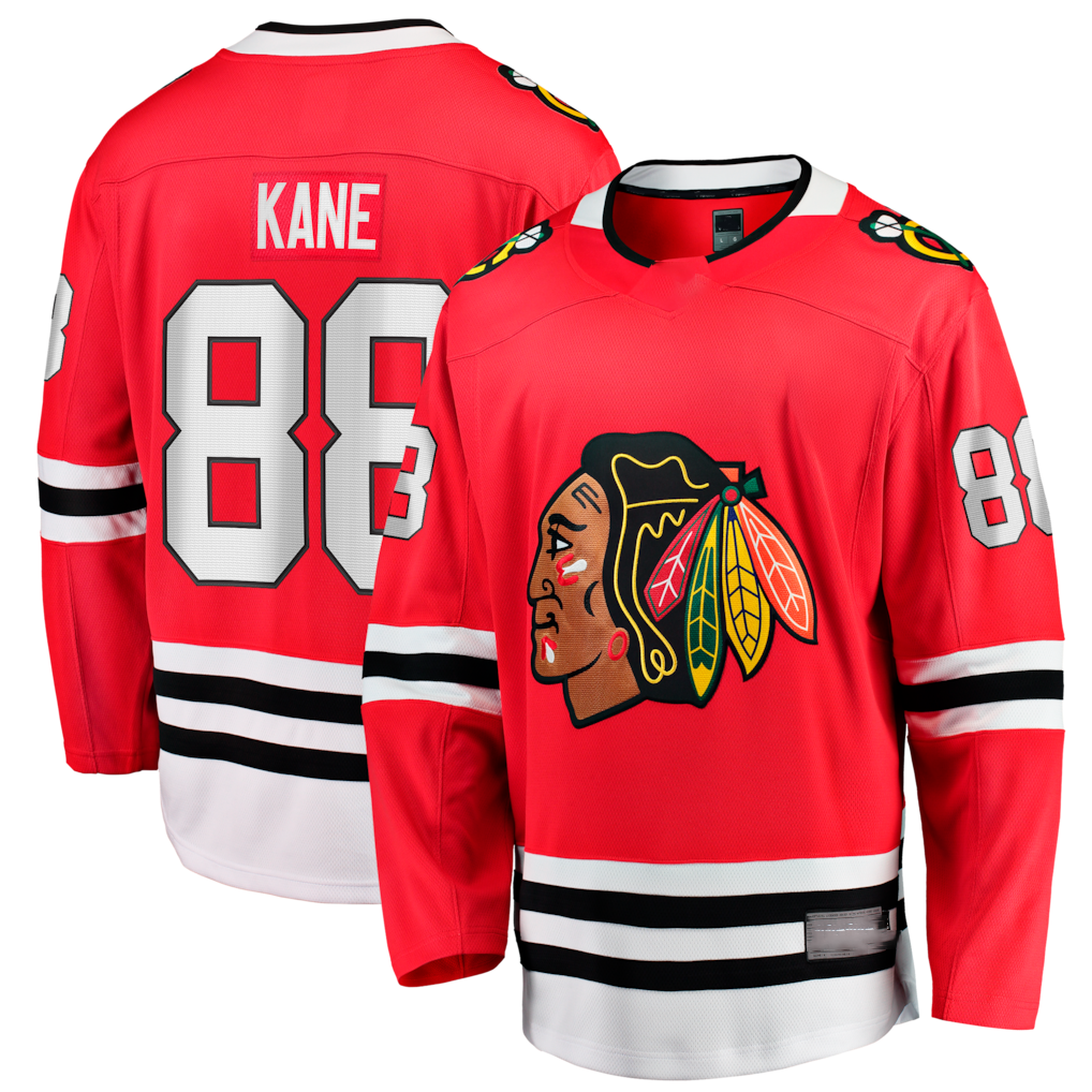 Seanshop C.Blackhawks #88 Patrick Kane Red Home Breakaway Jerseys