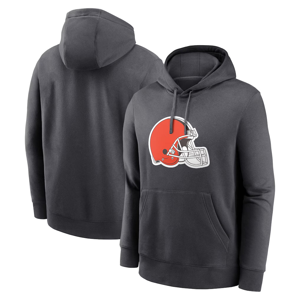 Seanshop  C.Browns Gray Primetime Logo Hoodie Blank Player Limited Stitched Jerseys
