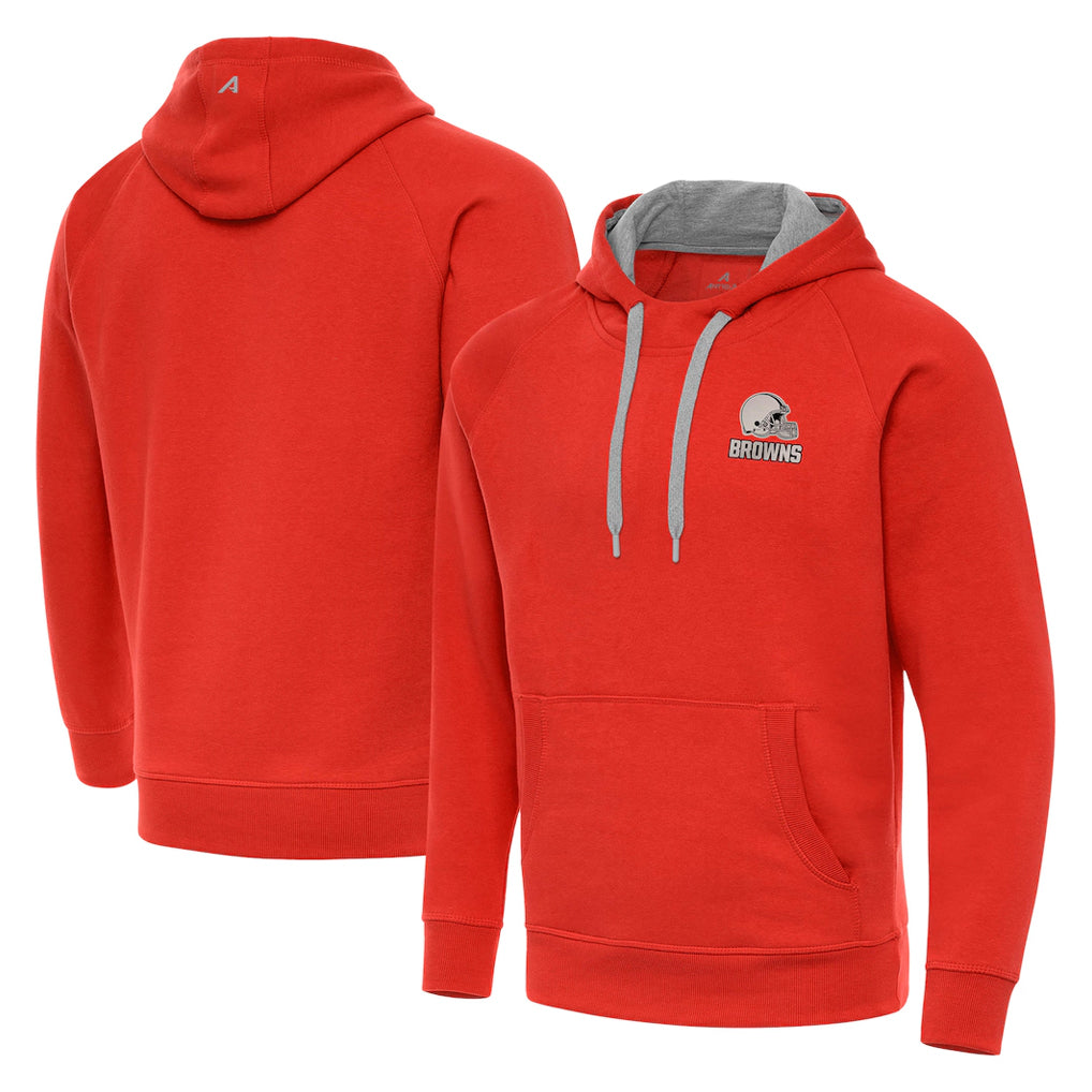 Seanshop  C.Browns Orange Brushed Carbon Pullover Hoodie Blank Player Limited Stitched Jerseys