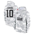 Seanshop C.Browns #10 Quinshon Judkins Player Arctic Camo Salute to Service Hoodies Limited Game Stitched Jerseys