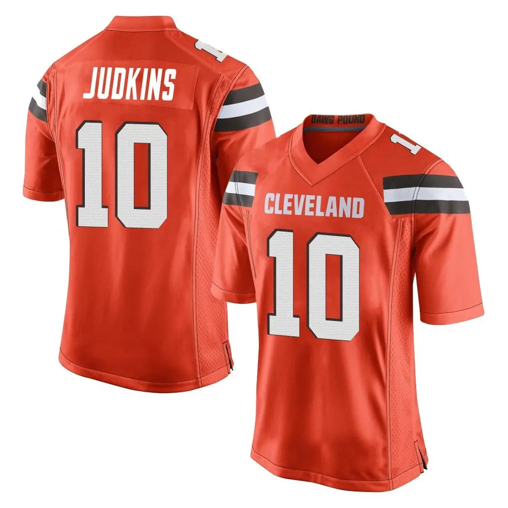 Seanshop C.Browns #10 Quinshon Judkins Player Orange Home Game Stitched Jerseys