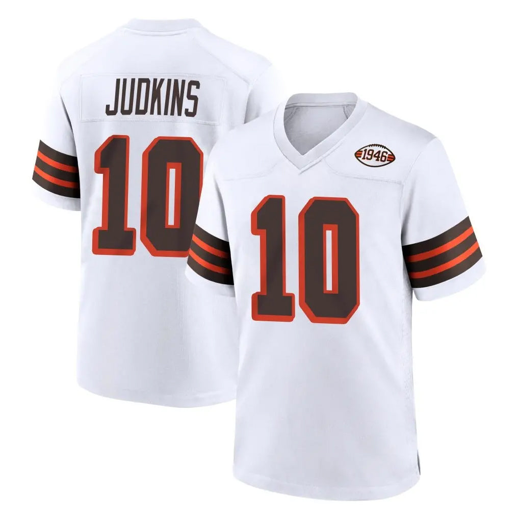 Seanshop C.Browns #10 Quinshon Judkins Player White Alternate Home Game Stitched Jerseys