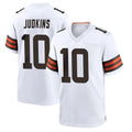 Seanshop C.Browns #10 Quinshon Judkins Player White Home Game Stitched Jerseys