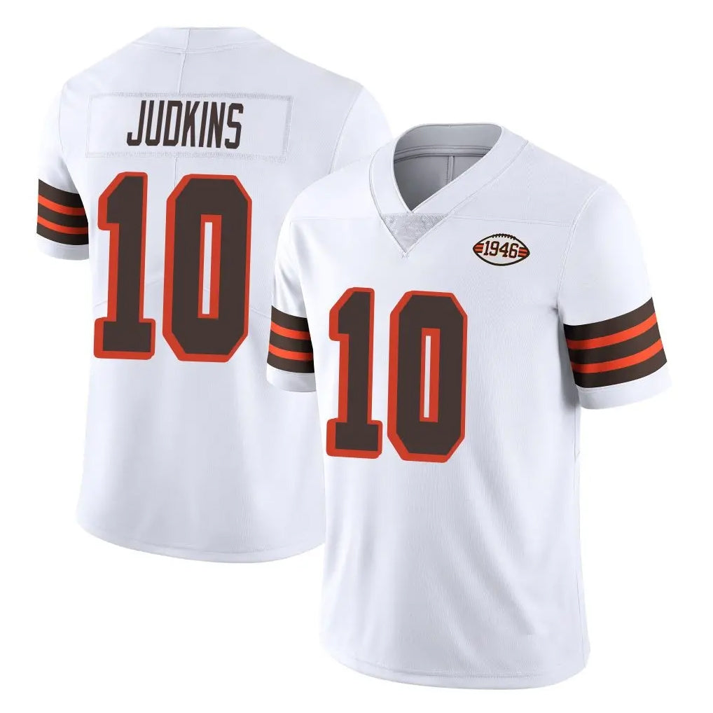 Seanshop C.Browns #10 Quinshon Judkins Player White Limited  Vapor 1946 Collection Alternate Game Stitched Jerseys