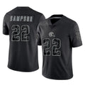 Seanshop  C.Browns #22 Dylan Sampson Player Black Reflective Home Game Stitched Jerseys