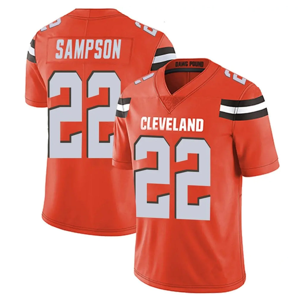 Seanshop  C.Browns #22 Dylan Sampson Player Orange Alternate Vapor Untouchable Limited Home Game Stitched Jerseys