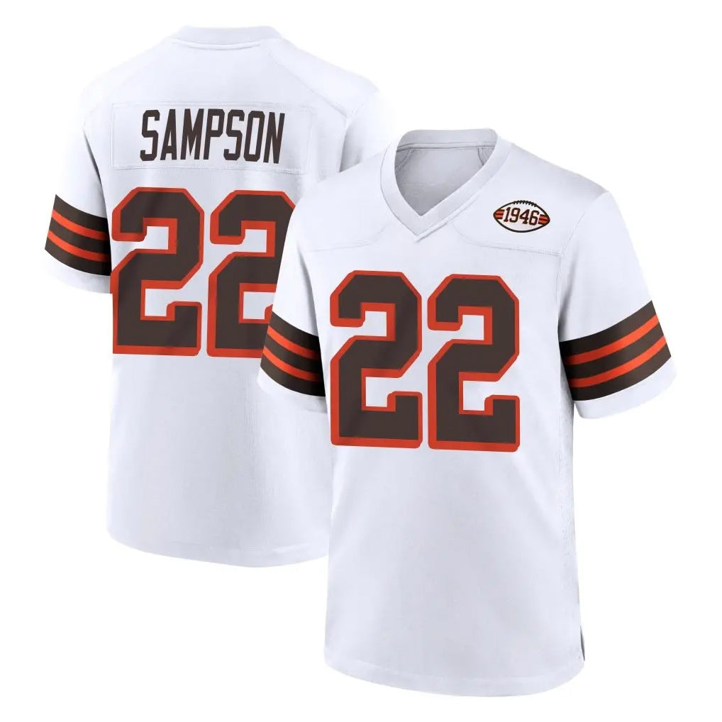 Seanshop  C.Browns #22 Dylan Sampson Player White Alternate Home Game Stitched Jerseys