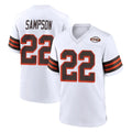 Seanshop  C.Browns #22 Dylan Sampson Player White Alternate Home Game Stitched Jerseys