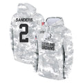 Seanshop C.Browns #2 Shedeur Sanders Player Arctic Camo Salute to Service Hoodies Limited Game Stitched Jerseys