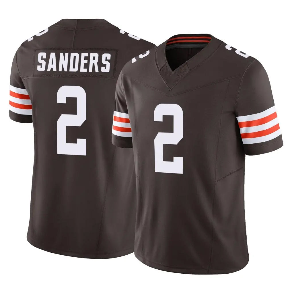 Seanshop C.Browns #2 Shedeur Sanders Player Brown Vapor F.U.S.E. Limited Home Game Stitched Jerseys