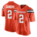 Seanshop C.Browns #2 Shedeur Sanders Player Orange Home Game Stitched Jerseys