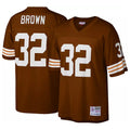 Seanshop  C.Browns #32 Jim Brown Player Brown Mitchell & Ness 1963 Throwback Stitched Jerseys