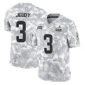Seanshop C.Browns #3 Jerry Jeudy Player Arctic Camo Salute to Service Limited Home Game Stitched Jerseys