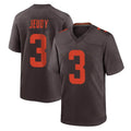 Seanshop C.Browns #3 Jerry Jeudy Player Brown Alternate Home Game Stitched Jerseys