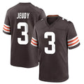 Seanshop C.Browns #3 Jerry Jeudy Player Brown Home Game Stitched Jerseys