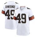 Seanshop  C.Browns #49 Carson Schwesinger Player White Home Game Stitched Jerseys
